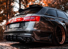 Спойлер задний на ляду для Audi A6 C7 2014-2017