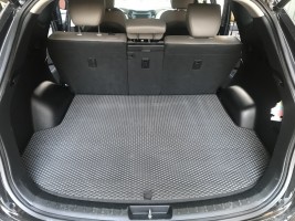 Коврик в багажник EVA для Hyundai Santa Fe 3 2012-2018 (5 мест) черный EVA
