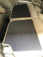 Автомобильный коврик на верх задних сидений EVA для Nissan Armada 2016-2020 черные EVA