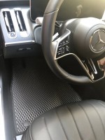Автомобильные коврики в салон EVA для Mercedes-benz S-сlass W223 2020+ чёрные EVA