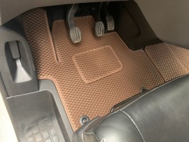 Автомобильные коврики в салон EVA для Citroen Dispatch 2017+ (2 шт,1+1, кирпичные) EVA