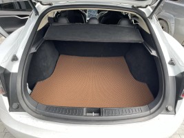 Коврик в багажник задний EVA для Tesla Model S 2012+ кирпичный