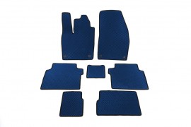 Автомобильные коврики в салон EVA для Volkswagen ID.6 2021+ (3 ряда) Синие