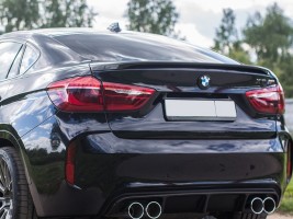 Лип-спойлер на багажник для BMW X6 F16 2014+ реплика M-performance