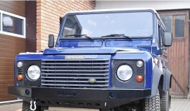 Силовой передний бампер HD2 на Land rover DEFENDER 90/110/130 1990-2016