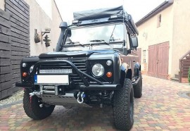 Силовой трубчатый передний бампер на Land rover DEFENDER 90/110/130 1990-2016