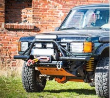 Силовой трубчатый передний бампер на Land rover DISCOVERY 1 1989-1998