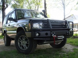 Передній бампер силовий с кенгурятником на Land rover DISCOVERY 2 1998-2004