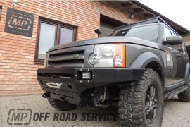 more 4x4 Передній бампер силовий HD4 (с креплением лебедки) на Land rover DISCOVERY 4 2009-2016