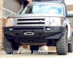 more 4x4 Передній бампер силовий HD4 (с креплением лебедки) на Land rover DISCOVERY 4 2009-2016