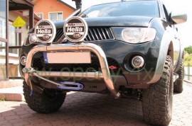 Пластина под лебедку на Mitsubishi L200 4 2012-2015