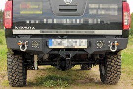 more 4x4 Задній силовий бампер на Nissan Navara D40 2005-2010