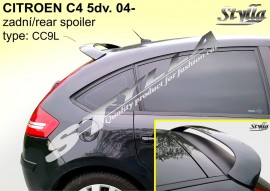 Спойлер задний на ляду для Citroen C4 2004-2010 5 дверей