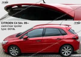 Спойлер задний на ляду для Citroen C4 Hatchback MK2 2010+ 5 дверей