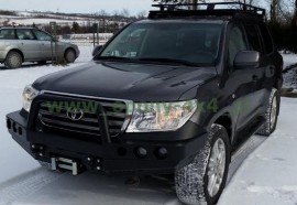 Передній силовий бампер с кенгурятником на Toyota Land Cruiser 200/ J200 2007-2012