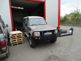 more 4x4 Передний силовой бампер с защитной дугой на Toyota Land Cruiser HZJ 78 2007+