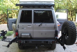 more 4x4 Задний силовой бампер на Toyota Land Cruiser HZJ 71 1984-2006