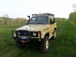 more 4x4 Багажник на крышу с сеткой на Toyota Land Cruiser HZJ71 1998-2007