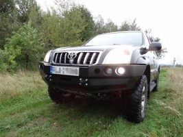 more 4x4 Передний силовой бампер на Toyota Land Cruiser Prado J120, 125 2002-2009