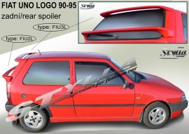 Спойлер задний на ляду для Fiat Uno Logo Hatchback 1990-1995 3/5 дверей верхний Stylla