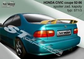 Спойлер задний на багажник для Honda Civic Mk5 Coupe 1992-1996 на ножках Stylla