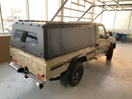 Кунг без окон из алюминия на Toyota Land Cruiser 79 1990+ (1S-короткая база) Тайвань