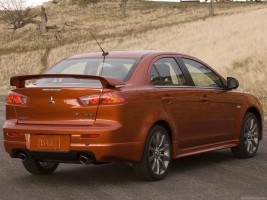 Спойлер задний на багажник для Mitsubishi Lancer 10 2008+ копия заводского спойлера AOM Tuning