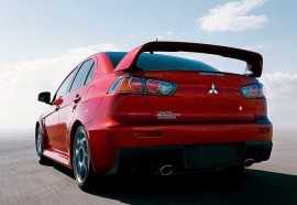 Спойлер задний на багажник для Mitsubishi Lancer 10 2008+ стиль Evolution AOM Tuning