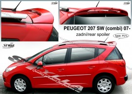 Спойлер задний на ляду для Peugeot 207 Combi 2007-2012 Stylla