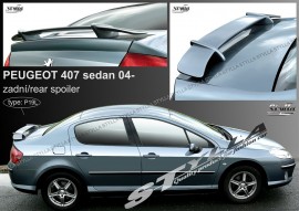 Спойлер задній на багажник для Peugeot 407 Sedan 2004+ Stylla