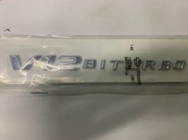 Надпись V12 Biturbo Эмблемы хром на MERCEDES-BENZ S W222 2013-2018 Cixtai