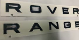 Надпись черная точечка V-1 Эмблемы хром на LAND ROVER RANGE ROVER III L322 2002-2012 Cixtai