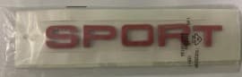 Надпись Sport (красная) Эмблемы хром на LAND ROVER RANGE ROVER SPORT 1 2005-2013