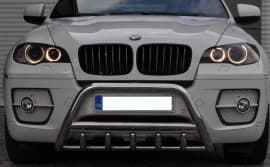 Кенгурятник защита переднего бампера на BMW X6 E71/72 2006-2013 (F1-03)