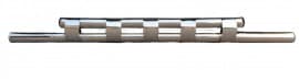 Дуга с зубами защита переднего бампера ус на DACIA LOGAN Sd 2012+ (F3-12) ST-Line