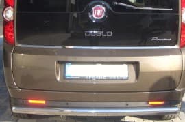 Задняя защита бампера Дуга на FIAT DOBLO 2010-2015 (B1-02) ST-Line
