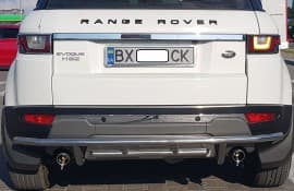 Задняя защита бампера Дуга на LAND ROVER RANGE ROVER VOGUE 2015+ (B1-03)