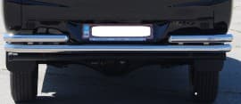 Задняя защита бампера Дуга с углами на MITSUBISHI PAJERO Wagon 4 2014+ (B1-32)