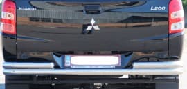 Задняя защита бампера Дуга двойная на FIAT FULLBACK 2016+ (B1-45) ST-Line