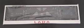 Рамка номерного знака c надписью Рамка под номер с логотипом на ВАЗ (Lada) 2102