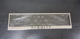 Рамка номерного знака c надписями Schmitz для прицепов фур Рамка под номер с логотипом Schmitz на прицепы и полуприцепы Шмитц