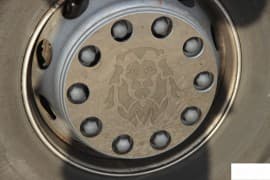 Накладка на колесные диски нержавейка без логотипа для MAN TGA/TGM 2002-2007 GIB