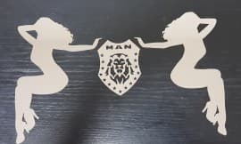 Декоративная накладка логотипы на MAN TGE 2017+ GIB