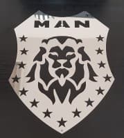 Хром накладка Логотип Универсальный нержавейка на MAN TGE 2017+ (TIR) GIB
