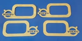 Хром окантовка поворотников на бортах спойлеров для Volvo FH-EVRO-3 2002+ GIB