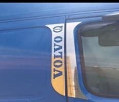 Хром накладки на стойки дверей для Volvo FH-12 2002-2012 GIB