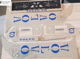 Комплект хром накладок на фуру тир для Volvo FH-12 2002-2012 GIB