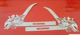 Декоративные хром накладки на ручки окантовка дверных ручек для Scania Interlink GIB