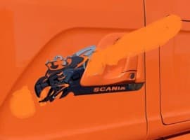 Хром накладки на ручки окантовка дверных ручек для Scania Touring GIB