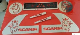 Комплект декоративных хром накладок для Scania Touring GIB